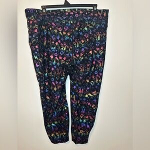 Torrid Rainbow Print Active Crop Leggings